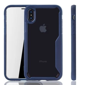 Apple iPhone X Etui Case Komórka Cover Ochrona Pokrowiec ochronny Bumper Etui Niebieskie - Zdjęcie 1 z 4