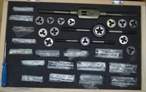 British Tap and Die Set BSW BSF BSCYCLE BA BSP CEI Whitworth All in One Set - Picture 1 of 1