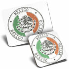 Mouse Mat & Coaster Set - Mexico Flag Mexican Travel  #7758