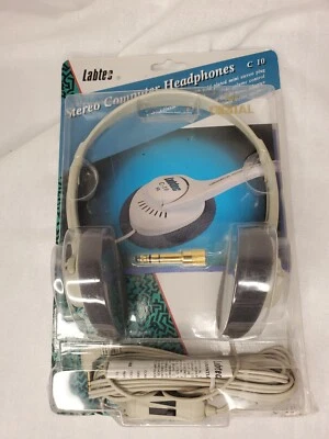 Labtec C 10 Stereo Computer Headphones NIP 1996  new/other - Image 1 of 3