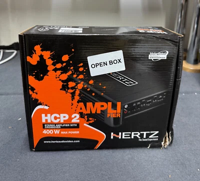 HERTZ CAR AMP AMPLIFER 2 CHANNEL STEREO 400W MAX POWER HCP2 OPEN-BOX - Image 1 of 4