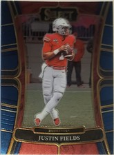 Justin Fields #38 - 2023 Panini Select Draft Picks - Blue - Chicago Bears 