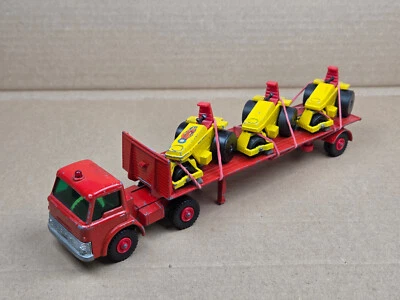 Matchbox Lesney King Size K 20 Tractor Transporter mit 3 walzen Rod Roller 21 - Bild 1 von 4