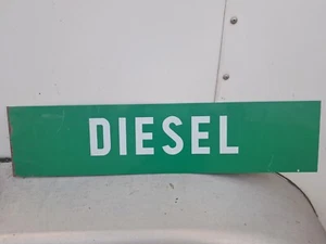 Vintage Original Diesel Painted Steel Gas Station Sign. - Picture 1 of 2