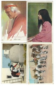 4 postales antiguas y vintage de pueblos indígenas nativos americanos - Imagen 1 de 5