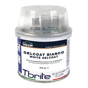 STUCCO GELCOAT FILLER BIANCO BICOMPONENTE GEL COAT RIPARAZIONE BARCHE GR. 200 - Foto 1 di 1
