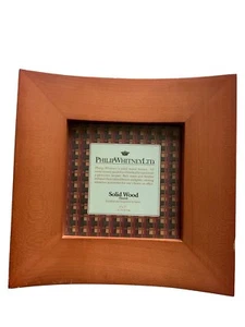 Photo Frame Philip Whitney Square Oslo Cherry Wood 8x8”(4.5x4.5) Free Standing - Picture 1 of 4