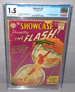 SHOWCASE #14 (Flash 4a apparizione Silver Age) CGC 1,5 FR/GD DC Comics 1958 - Foto 1 di 3