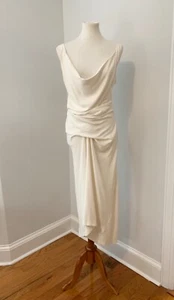 Rick Owens 2008 Draped Ivory Dress - Picture 1 of 6