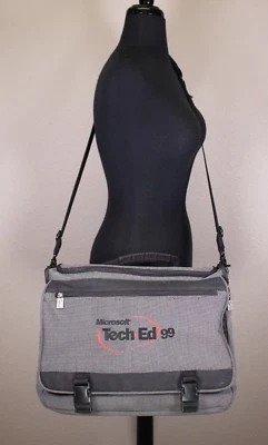 Microsoft Tech Ed 99 Vtg Technology IT Laptop Millennial Messenger Bag Briefcase - Image 1 of 4