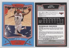 2008-09 Bowman Draft Picks & Stars Blue /499 Josh Smith #6