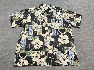 Reyn Spooner Shirt Mens XXL Hibiscus Flowers Tropical Hawaiian Aloha Pullover - Image 1 of 4