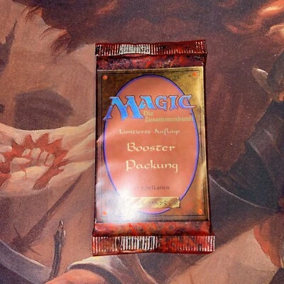 MTG German Black Border FBB Revised Booster Pack New Sealed Fresh From New Box - Image 1 of 3