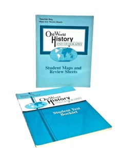 A Beka Old World History Geography Teacher Key Maps Review Sheets Test Booklets - Imagen 1 de 12