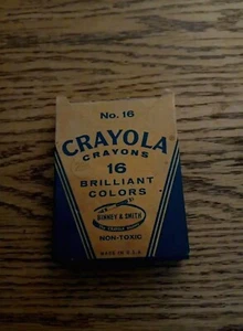 Vintage Crayola Crayons Binney & Smith 16 Count 1985 - Picture 1 of 4