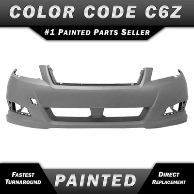 NEW Painted *C6Z - Silver* Front Bumper Cover Fascia for 2010-2012 Subaru Legacy - Imagem 1 de 4