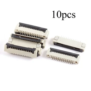 10 Pcs Clamshell Type Bottom Port 12pins 1.0mm Pitch FFC FPC Sockets Connector - Afbeelding 1 van 4