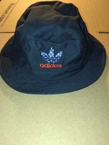 Adidas Black w/ USA Flag Colored Logo Bucket Hat. - Picture 1 of 7