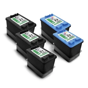 5x Cartridges F R HP PSC 1402 1410 1415, 21XL 22XL CMYK - Zdjęcie 1 z 5