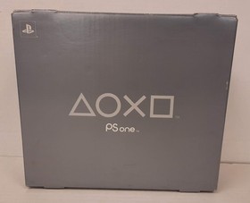 Empty Console Box for Sony PlayStation PSone SCPH-101 Silver Box with Inserts