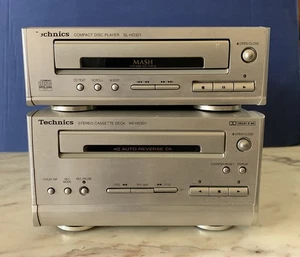 vintage TECHNICS STEREO CASSETTE DECK RS-HD301 COMPACT DISC PLAYER SL-HD301 - Imagen 1 de 10