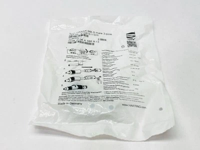 Harting HARAX M8-S Male 3-Pole Circular Connector M8 21021511305 - Image 1 of 4