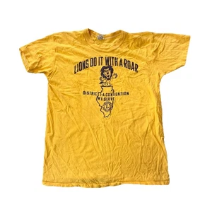 Camisa Amarilla Russel Athletic Lions Club Años 70 De Colección Talla L Hecha en EE. UU.  - Imagen 1 de 4