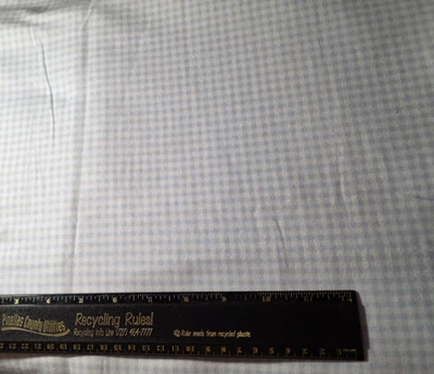 Snuggle Blue Gingham Checks Flannel Craft Sewing Fabric 26 inches Joann NEW - Image 1 of 2