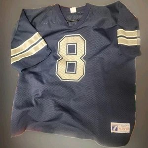 VINTAGE Dallas Cowboys Troy Aikman Trikot Herren XL blau NFL Logo 7 USA Made 90s - Bild 1 von 4