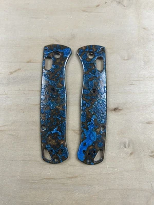 Básculas de mango Bugout hechas en banco de cobre naufragio “Bluesplosion” personalizadas Nodak Foto 1 de 2