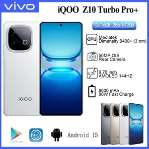 Original vivo iQOO Z10 Turbo+ 5G Smartphone Dimensity 9400+ 6.78'' 8000mAh 50MP - Picture 1 of 20