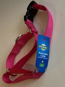 NWT PetSafe Martingale Dog Collar 1” Large Quick Snap Buckle Raspberry Pink - Picture 1 of 4
