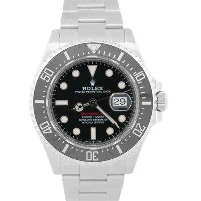 PAPELES Rolex Sea-Dweller 50 Aniversario NEGRO Rojo 43mm Acero 126600 MK2 CAJA Foto 1 de 4