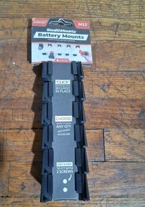 Stealthmounts schwarz Akkuhalterung für Milwaukee M12 6 Stück - Bild 1 von 3