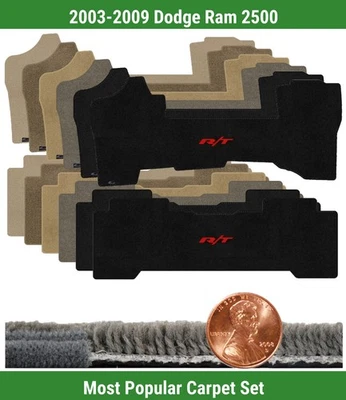 Juego de alfombrillas Ultimat personalizadas para Dodge Ram 2500 '03-09 con logotipo (2 piezas) #JIO Foto 1 de 4