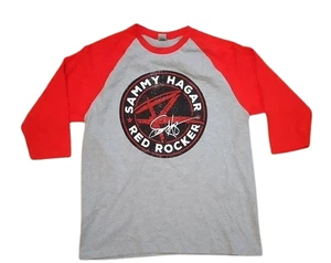 Vintage SAMMY HAGAR Red Rocker I Can't Drive 55 Concert 3/4 Sleeve Raglan TShirt - Picture 1 of 5