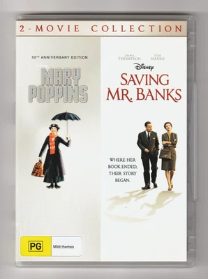 Mary Poppins / Saving Mr. Banks DVD Disney 2 Movie Pack 2-Disc Set - Very Good - image 1 of 2