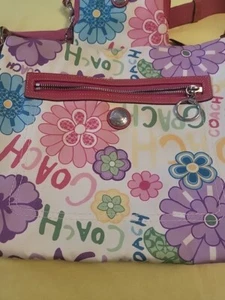 Coach PoppyGraffiti Daisy floral crossbody Purse And Wallet READ - Picture 1 of 22