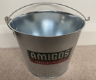 Amigos Ice Bucket Galvanised Tequila Beer Breweriana Mancave BBQ Party