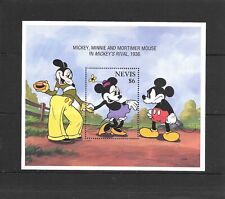 1995 Nevis, Disney, Mickey, Minnie In Mickey’s Rival. MNH Souvenir Sheet Of 1 St