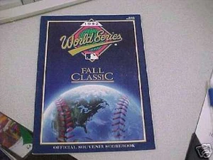 1992 WORLD SERIES PROGRAMM BRAVES/BLUE JAYS - Bild 1 von 1