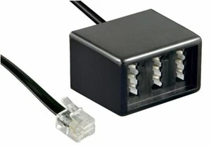 Adapter telefoniczny RJ11 wtyczka na 3 gniazda TAE 2x TAE-F 1x TAE- N Fritzbox 0,2 m - Zdjęcie 1 z 1