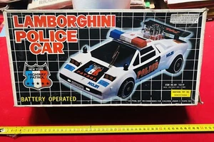 Lamborghini Voiture Police Mouvement Mystère Taiwan Vintage Rare Parfait - Photo 1 sur 9