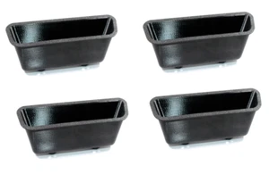 LAND ROVER RANGE ROVER CLASSIC 1987-1995 INTERIOR DOOR PULL HANDLES SET 4 BLACK - Picture 1 of 24