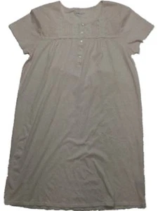 Womens Pink & White Floral Flower Filigree Nightgown Leaf Print Sleep Shirt - Picture 1 of 1
