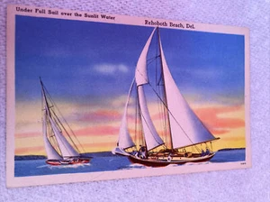 Under Full Sail Over The Sunlit Water, Rehoboth Beach, Delaware - Picture 1 of 2