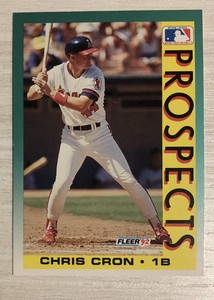 1992 Fleer #656 Chris Cron Prospects Rookie Card RC MLB Baseball Card