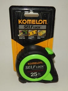Komelon 25ft Self Lock Tape Measure - Mint in Package - Picture 1 of 2