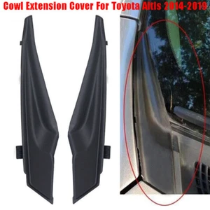 Pair For Toyota Corolla Altis 14-19 Front Wiper Side Cowl Extension Cover Trim - Foto 1 di 9