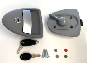 Hartal Grey Door Lock R/H with Fawo FW Barrel + Keys Swift Bailey Caravan GTL11 - Picture 1 of 20